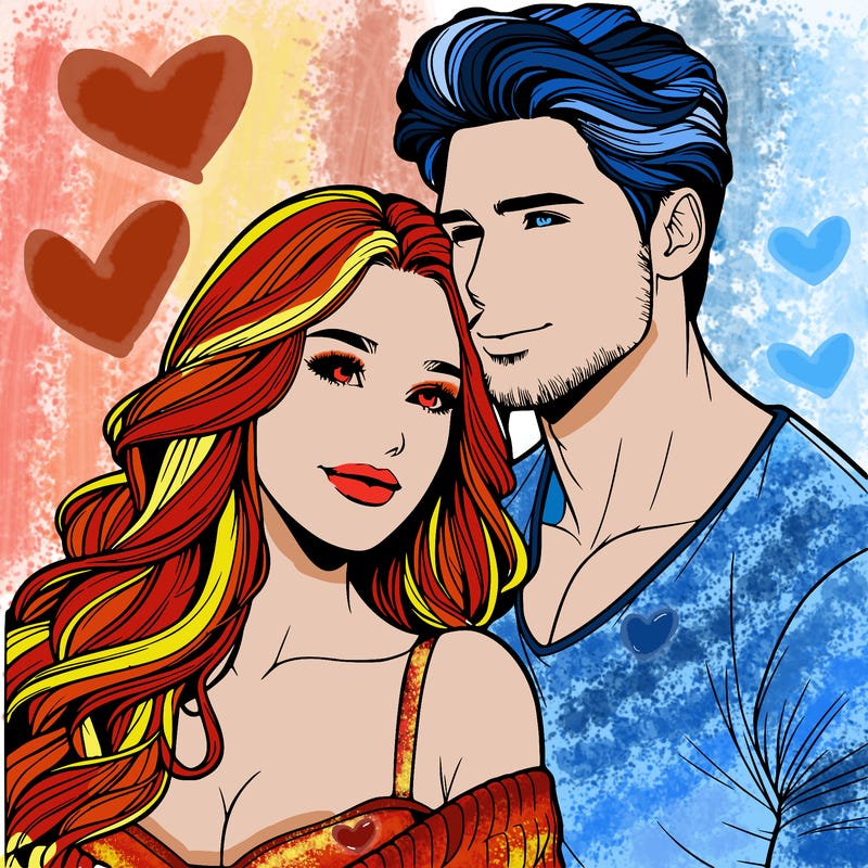 super realistic couple