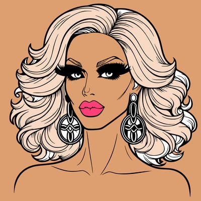 realistic drag queen