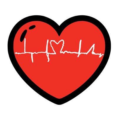 a blank heart