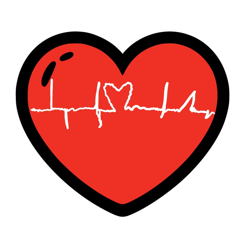 a blank heart