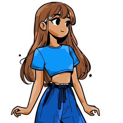 girl in a cute crop top