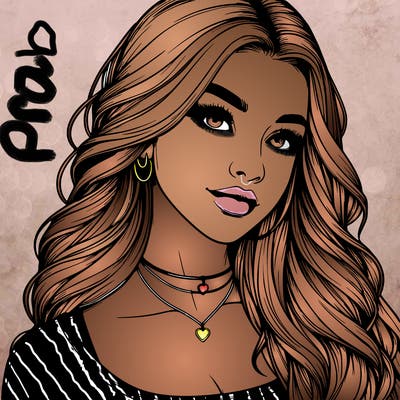 detailed realistic girl