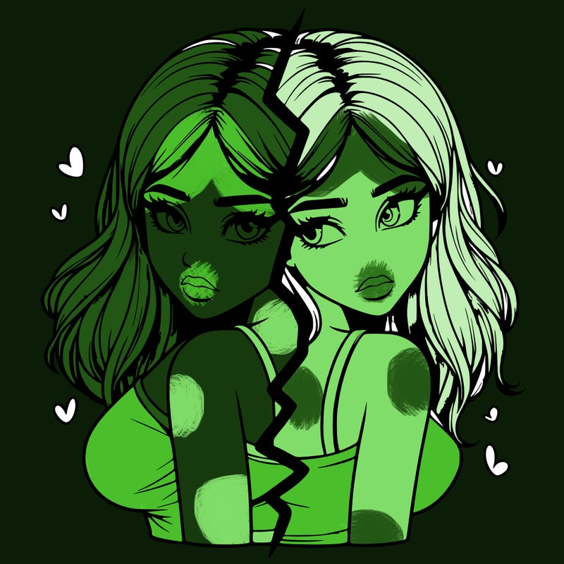 realistic girl split