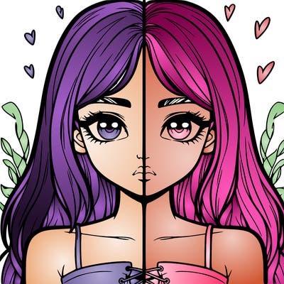 realistic girl split