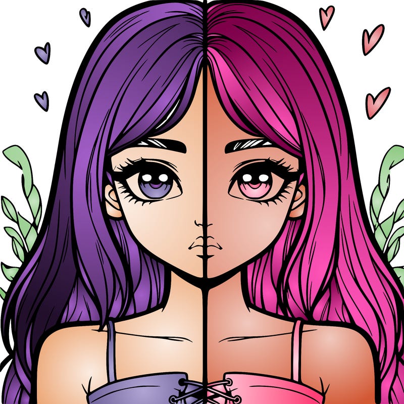 realistic girl split