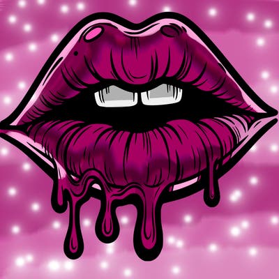 lips that look realistic and drip