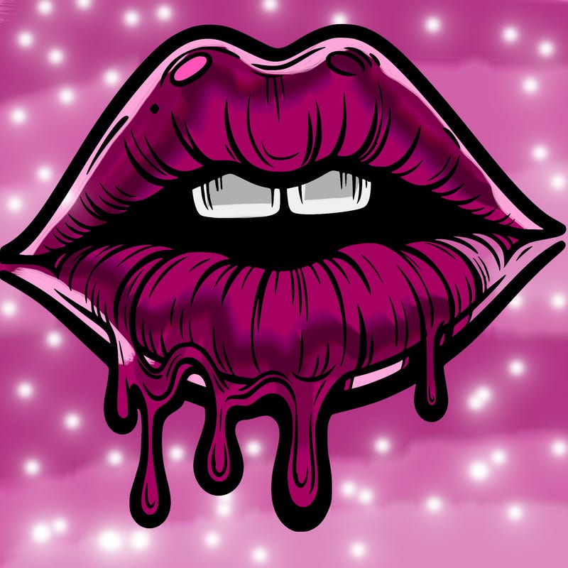 lips that look realistic and drip