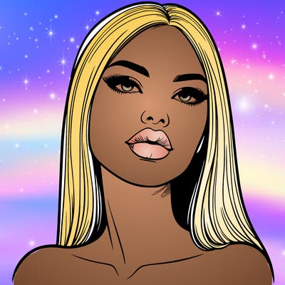 realistic woman with full lips