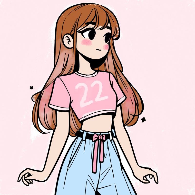 girl in a cute crop top