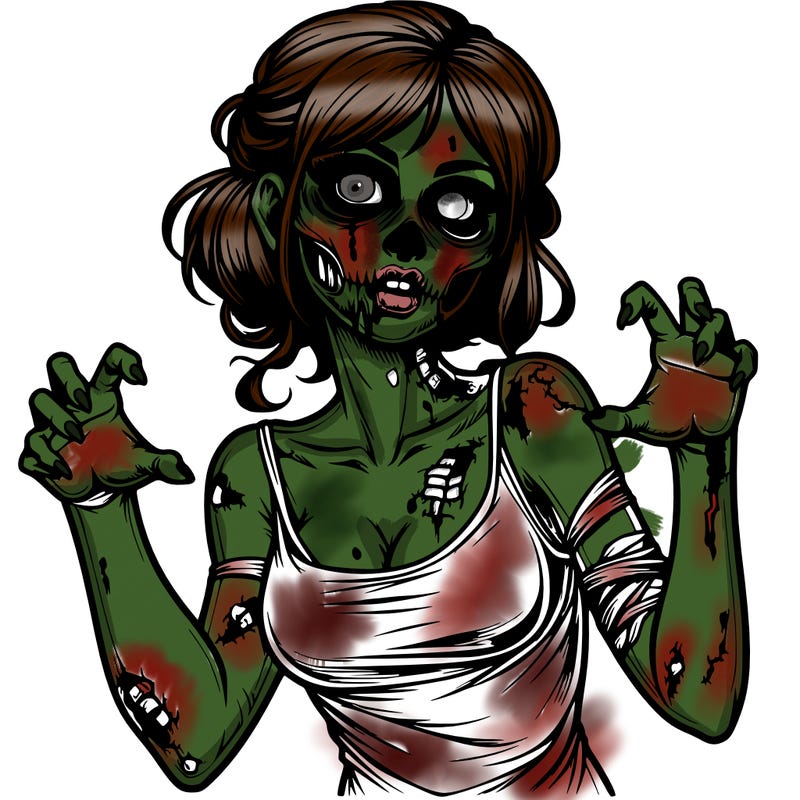 realistic zombie girl