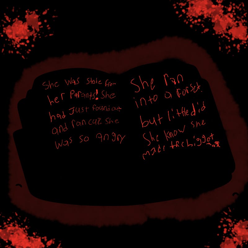 a blank open book