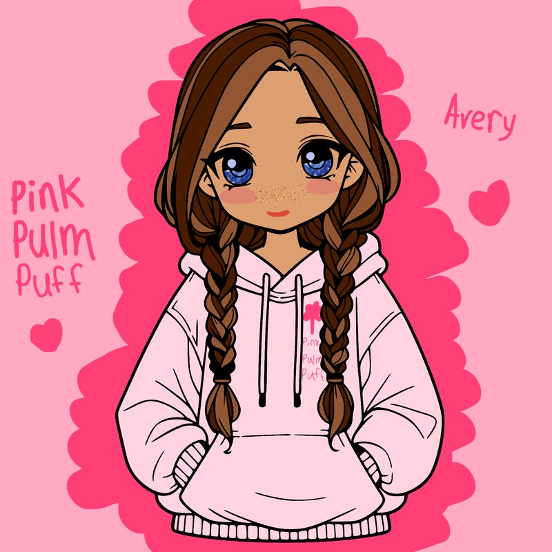 a realistic girl with a oversized hoodie and she has braids