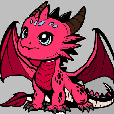 fierce baby night dragon