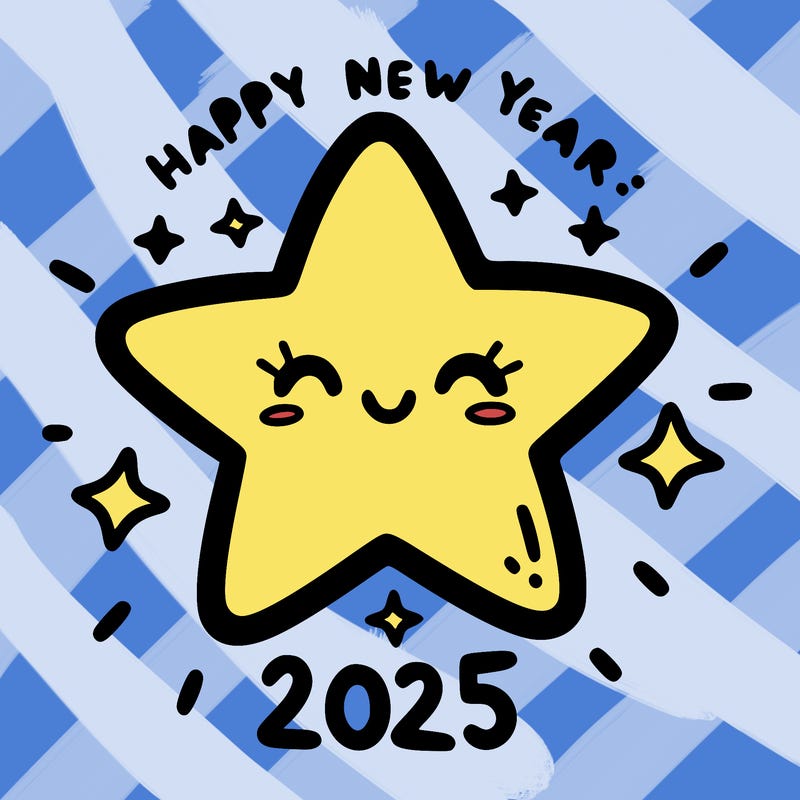 happy new year 2025 star wish