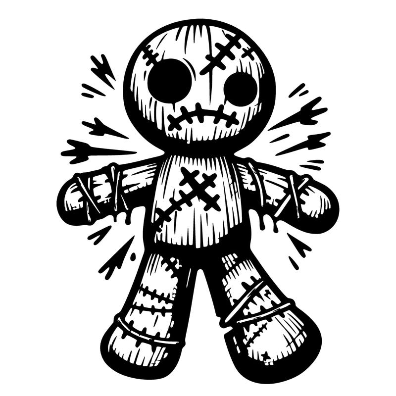 torn up voodoo doll