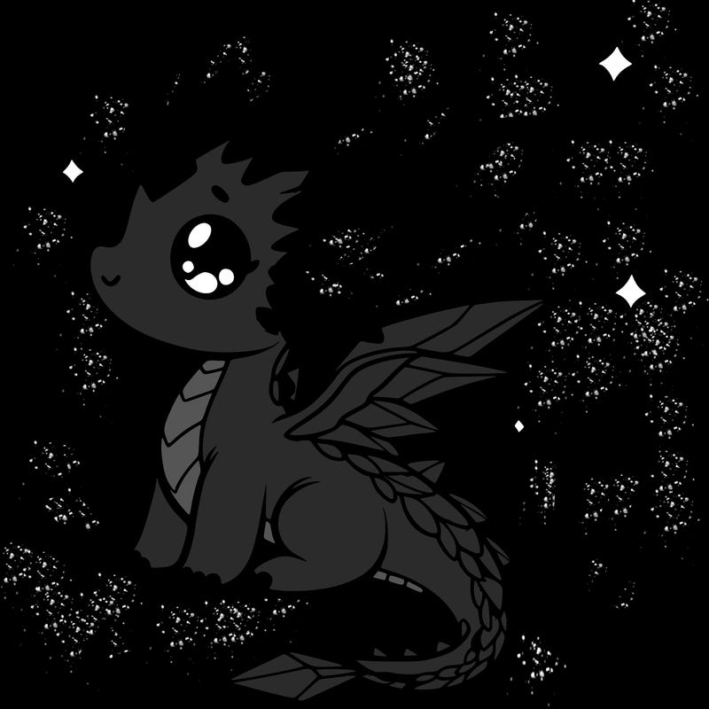 little cute crystal dragon