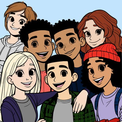 a mixed friend group