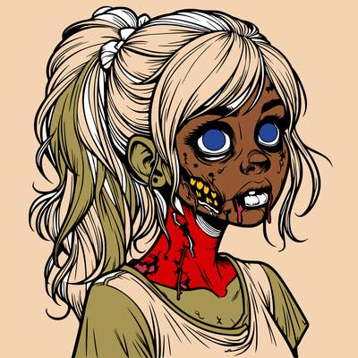 realistic zombie girl