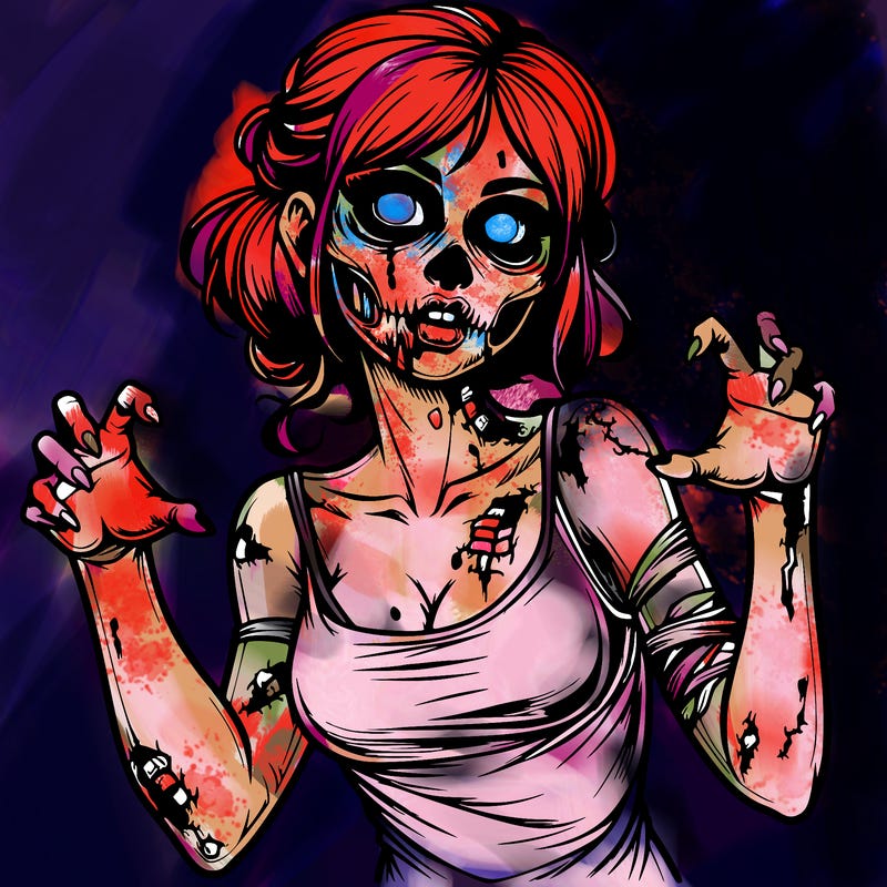 realistic zombie girl