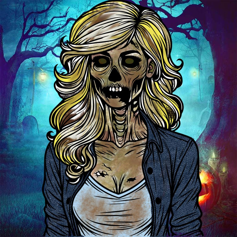realistic woman zombie