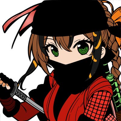 manga girl ninja