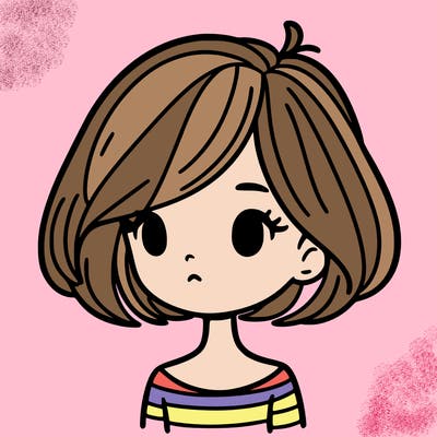 girl with short hair