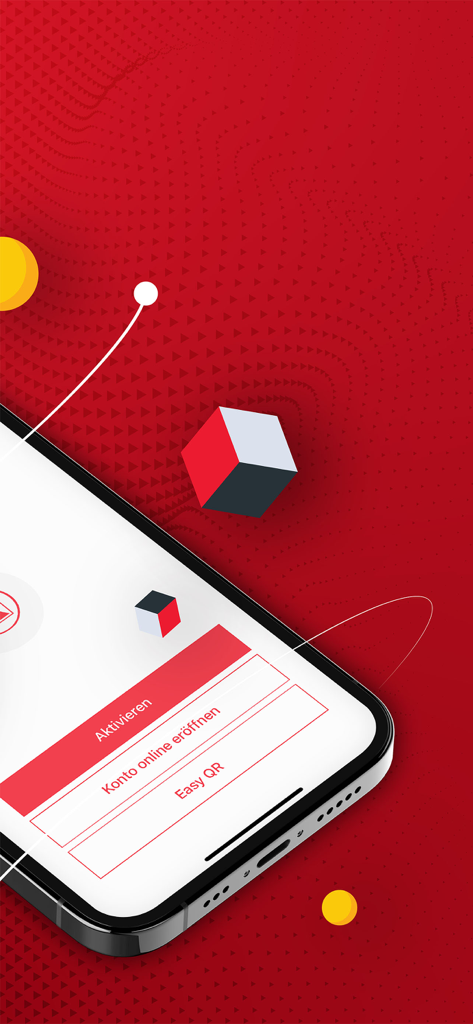 Smartphone displaying the BCGE Mobile Netbanking app with options to activate or open a new account.