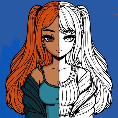 realistic girl split