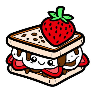 strawberry sandwich