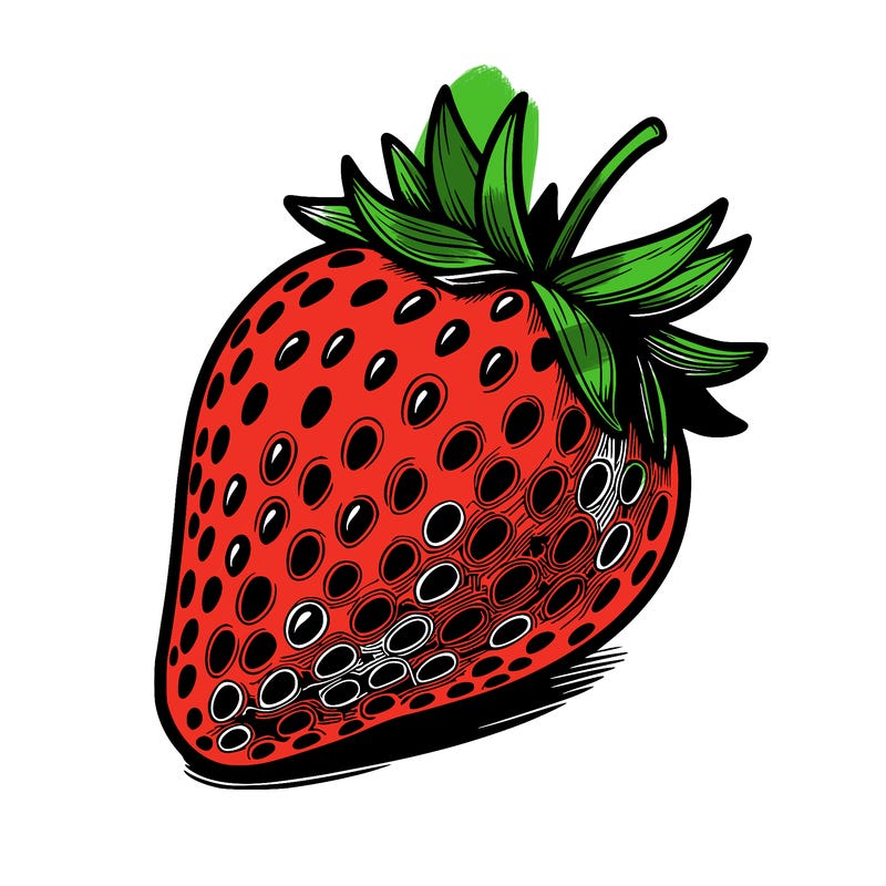 realstic strawberry