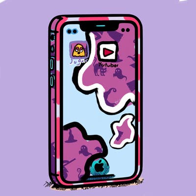 simple blank iphone