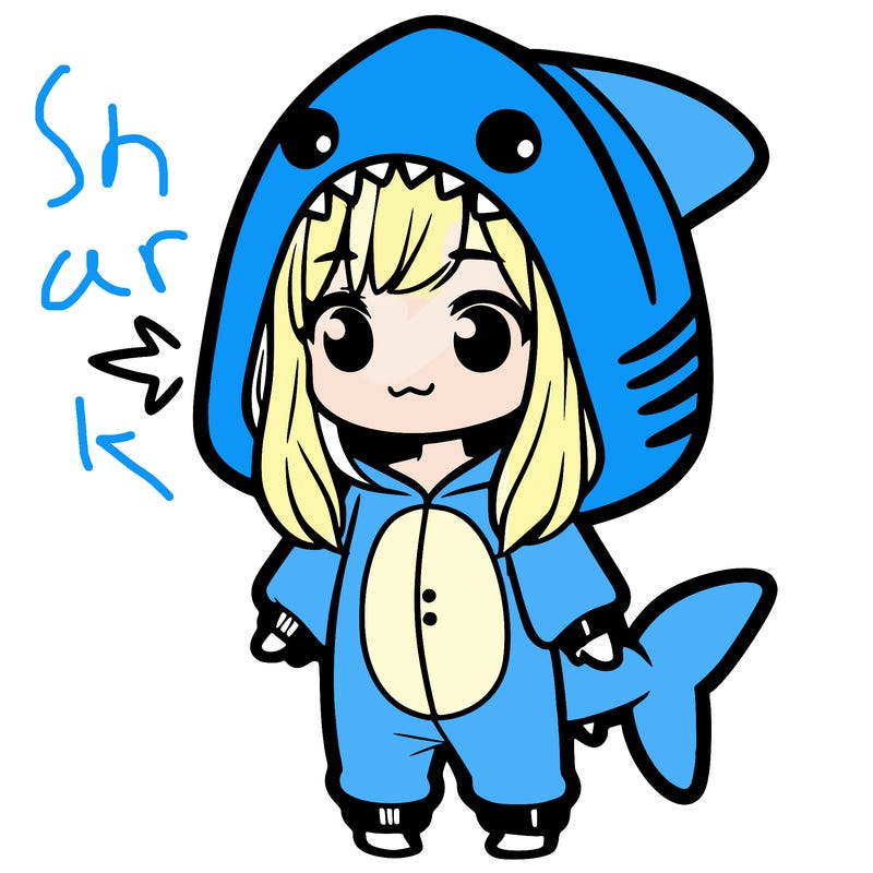 girl in shark onesie