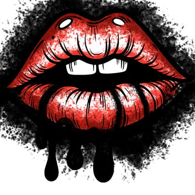 lips that look realistic and drip