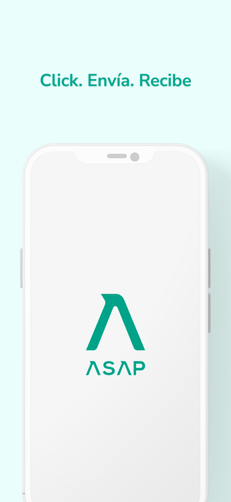 ASAP delivery app logo and slogan on a mobile phone screen