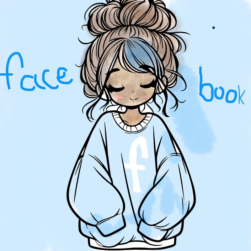 girl with baggy sweatshirt and messy bun