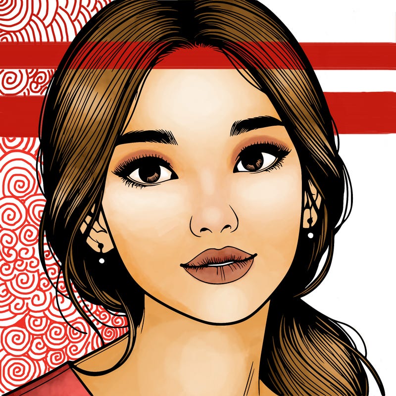 beautiful realistic asian woman