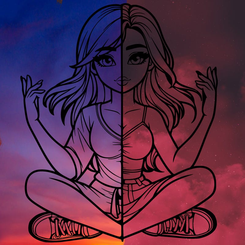 realistic girl split