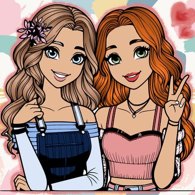 realistic girl best friends