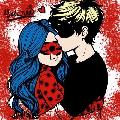 a realistic couple boy and girl hugging and kissing