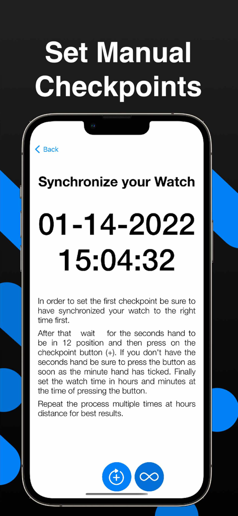 Watch Repair Accuracy Tuner AI - Interfaz para establecer puntos de control manuales para rastrear la precisión del reloj