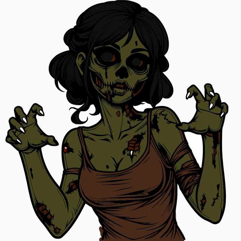 realistic zombie girl