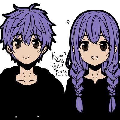 anime boy and girl