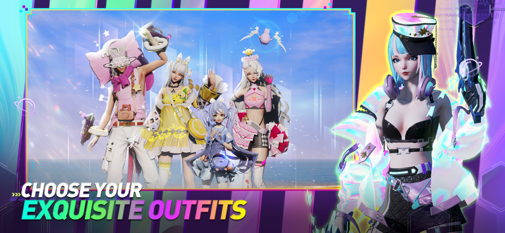 Anime-Charaktere in Dragon Raja, die verschiedene exquisite Outfits und Modestile präsentieren