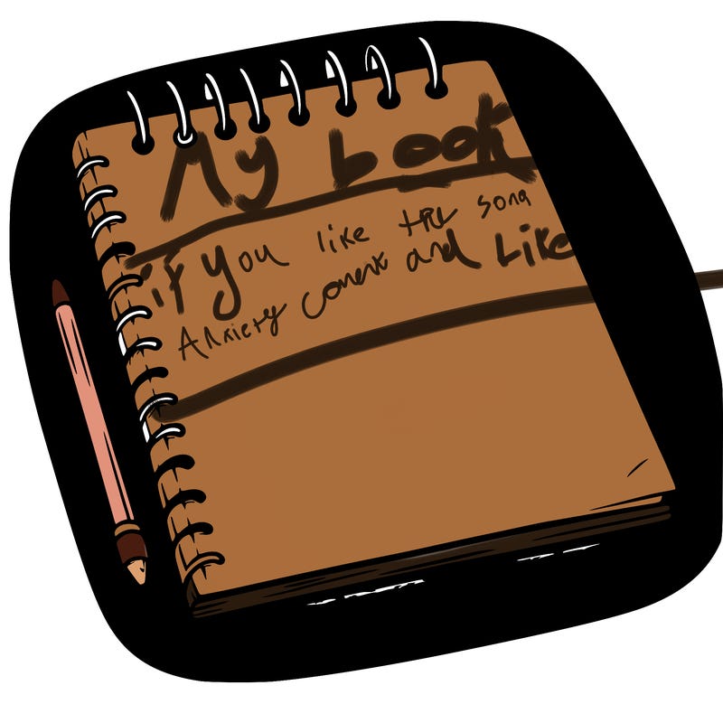 a blank sketch pad