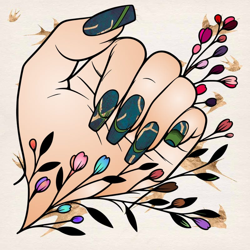 nails with french tip