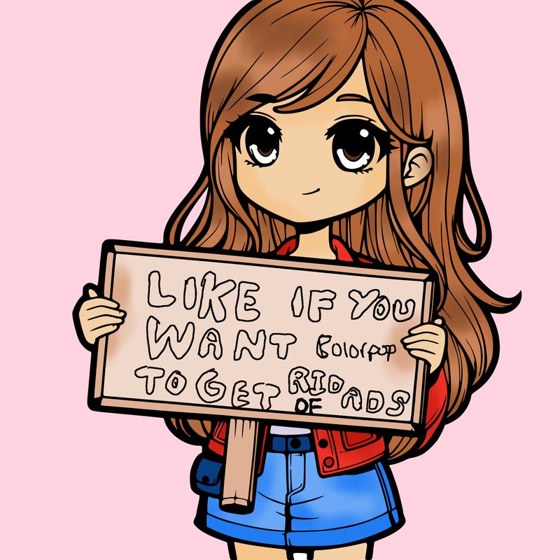 realistic girl holding a sign