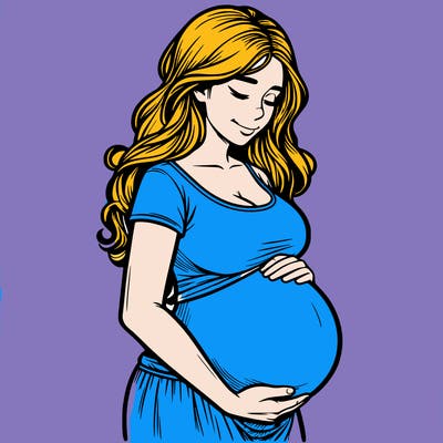 woman heavily pregnant realistic