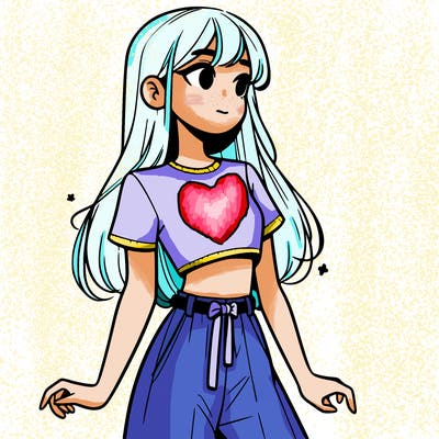 girl in a cute crop top