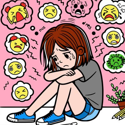 girl struggling with anxiety