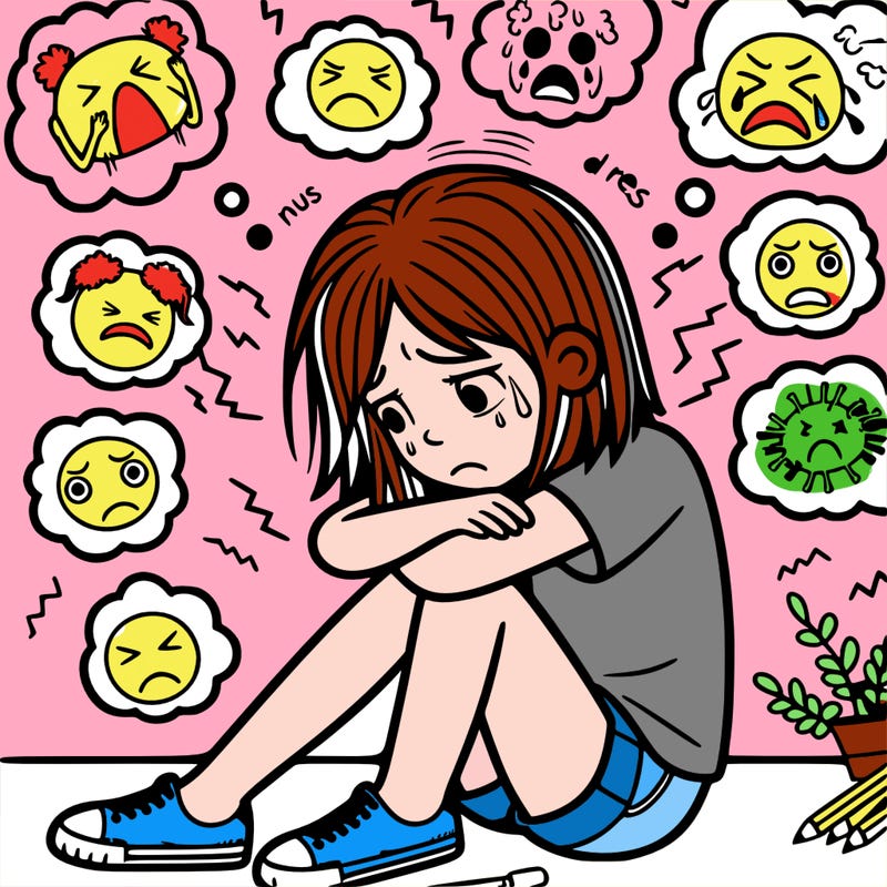 girl struggling with anxiety